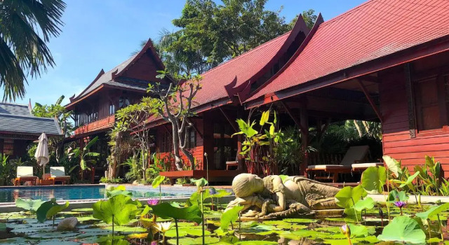 Вилла с видом на бассейн Ruenkanok Thaihouse Resort
