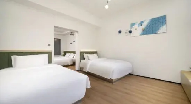 Люкс с красивым видом из окна Qinghe Ruijin Private Soup Hot Spring Hotel