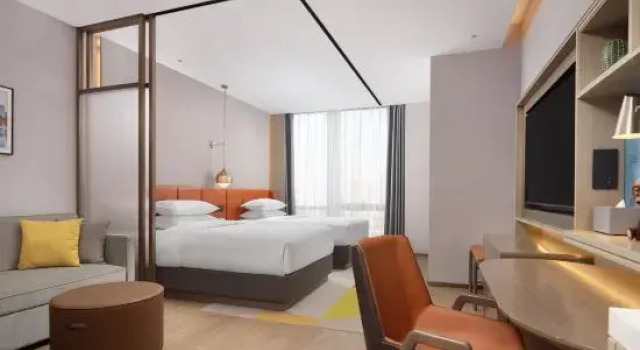 Капсула с видом на сад HOME2 SUITES BY HILTON Jingjiang Binjiang New Town