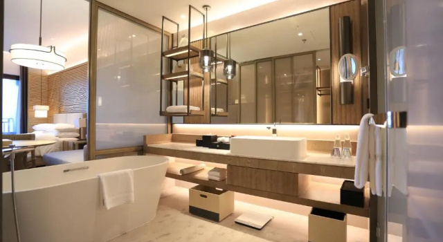 Двухместный номер Deluxe Shenzhen Marriott Hotel Golden Bay