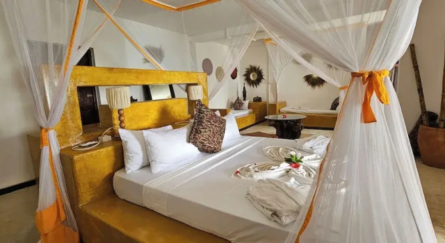 Milele beach resort, Забронировать Курортный отель Отели Понгве с завтраком, Завтраки
