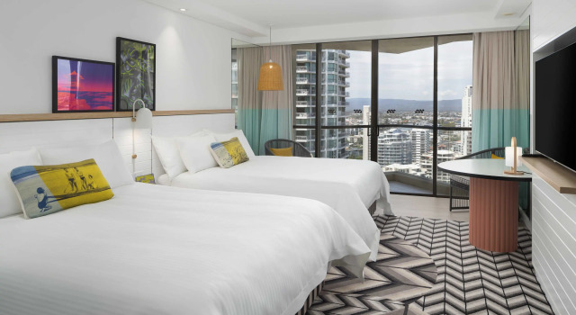 Двухместный номер Standard с видом на город QT Gold Coast