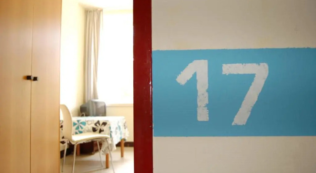 Кровать в общем номере Hostel Flensburg