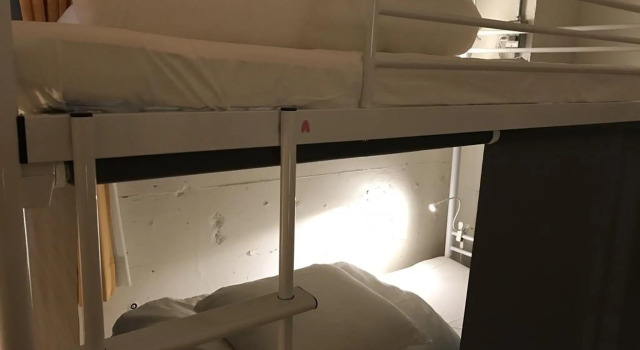 Кровать в общем номере Zabutton Hostel