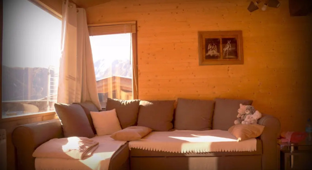 Шале с 3 комнатами с красивым видом из окна Location Pra-Loup Vacances