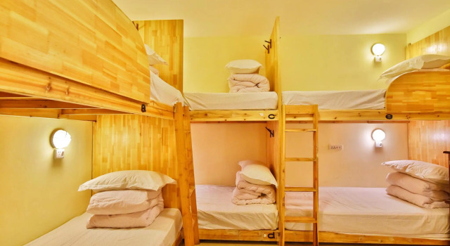 Кровать в общем номере Guilin Cyan Box Guest House