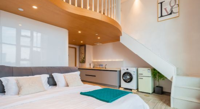 Трёхместный семейный люкс с 2 комнатами с видом на реку Yiman Jiangjing Homestay