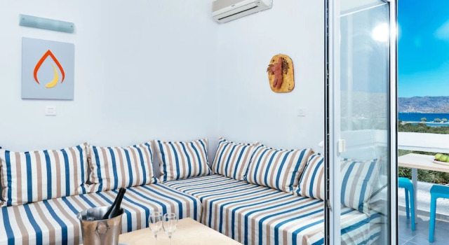 Семейный номер Standard с балконом и с видом на море Elounda Krini Hotel