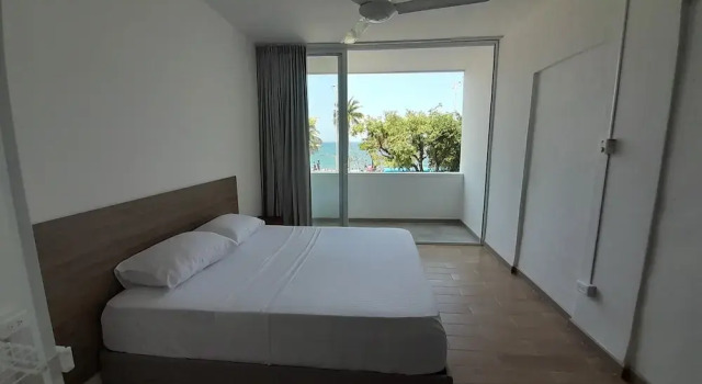 Standard double chambre avec balcon et Aperçu océan Panamerican Hostel