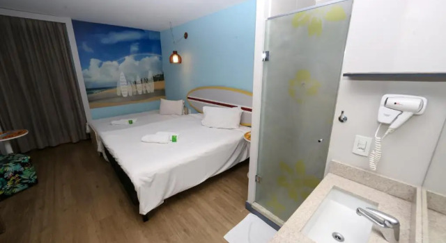 Двухместный семейный номер Standard Golden Tulip Guarujá - Antigo Delphin Surf Hotel