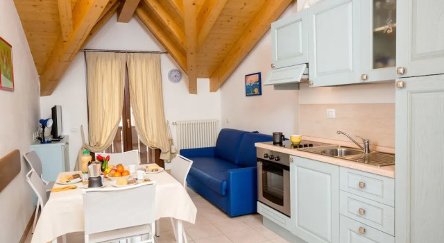 Апартаменты с 2 комнатами с балконом Residence Rta La Rosa delle Dolomiti