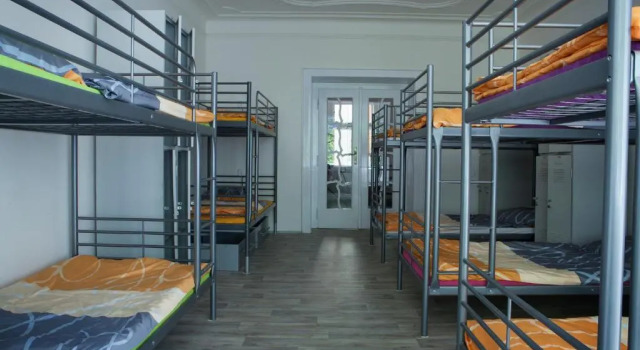 Bett im Wohnheim Hostel Fontána