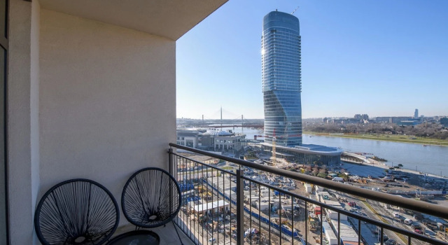 Апартаменты c 1 комнатой с балконом и с видом на реку Waterfront Residences