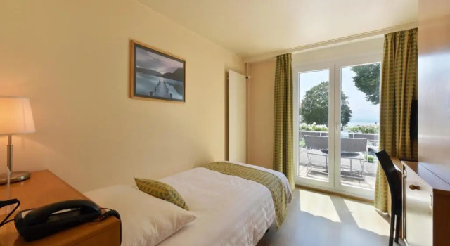Одноместный номер Standard с видом на озеро Hotel du Léman - Jongny