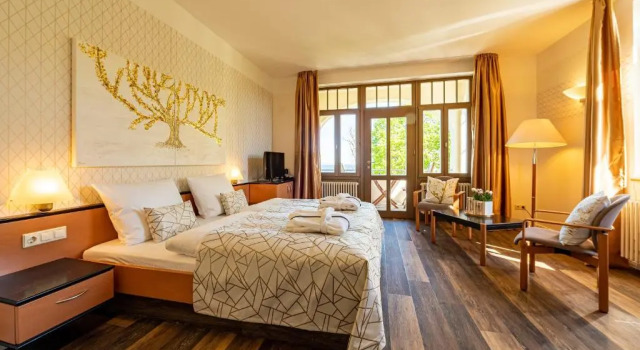 Двухместный номер Standard с балконом и с видом на море Hotel Villa Halliger