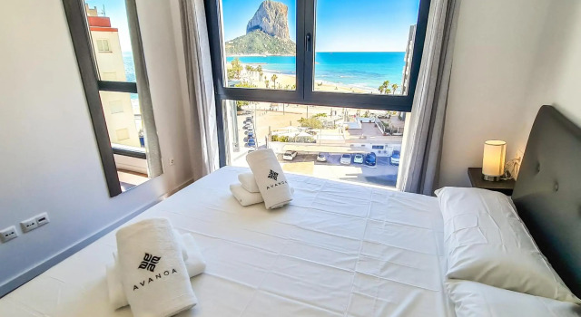 A007 - Apartamento moderno con espectaculares vistas al mar en la playa del Arenal Bol de Calpe