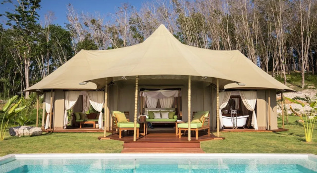 Тент c 1 комнатой с видом на океан 9 Hornbills Tented Camp