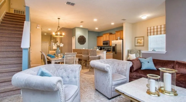 Paradise Palms - 4 Bed Townhome W/splashpool-3072p 5 Bedroom Townhouse, Book Feriehus Hoteller i Four Corners med pool, Swimmingpool