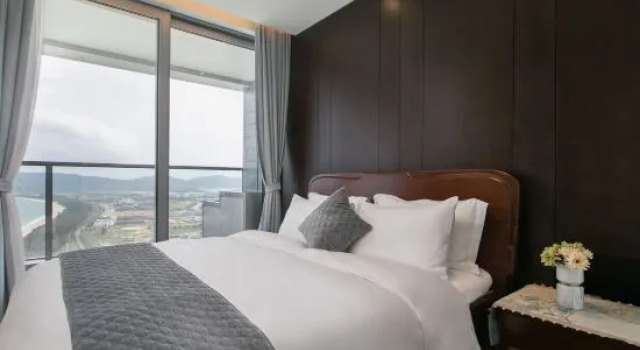 Семейный люкс с 3 комнатами с видом на море Tangyunju Seaview Holiday Apartment
