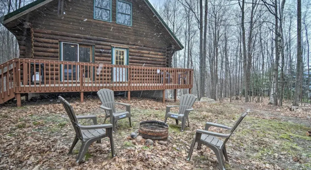 Коттедж Secluded Gaylord Cabin w/ Deck, Fire Pit & Grill!