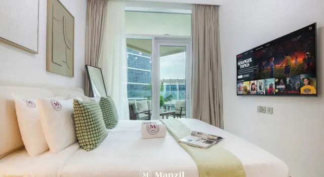 1BR at Urban Oasis close to Burj Khalifa, Забронировать Апартаменты/квартира Отели Эмирата Дубая с парковкой, рядом с Al Wajeha Al Maeyah Marine Transport Station, Парковка