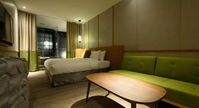 Номер Standard с видом на сад Yunoyado Onsen Hot Spring Hotel Deyang