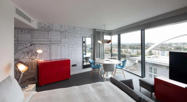 Номер Superior с красивым видом из окна Radisson RED Hotel, Glasgow