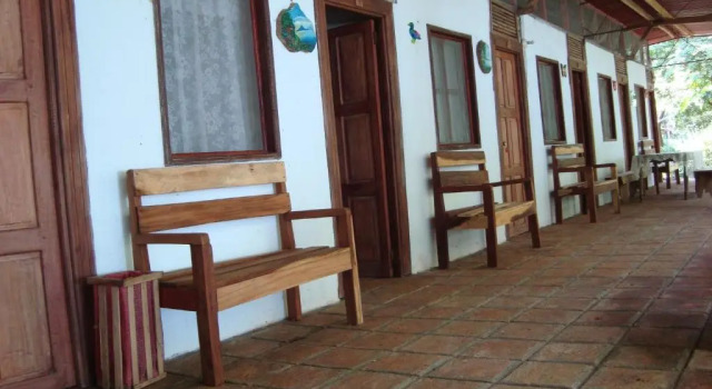 Кровать в общем номере Hotel Ecológico Tierra Blanca