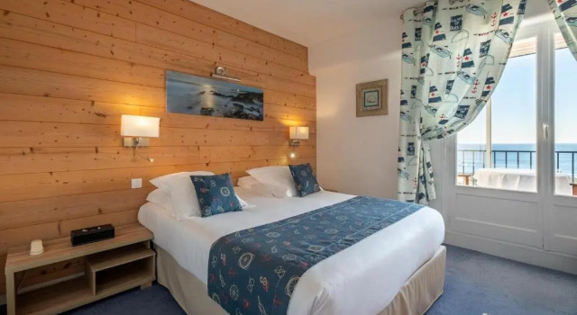 Номер Standard с видом на море Logis Hotel Restaurant De La Plage