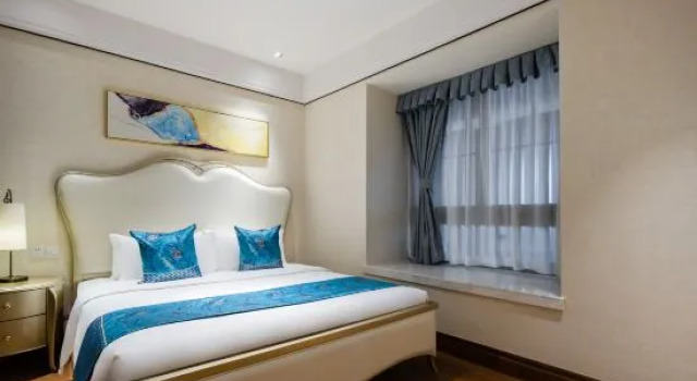 Люкс Deluxe с 3 комнатами с видом на море Sanya Haitang Bay Binhai Wanghai Seaview Hotel Apartment