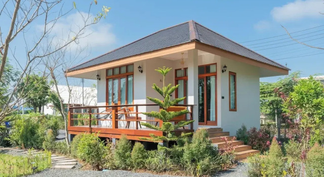 The garden pool villa resort at doisaket