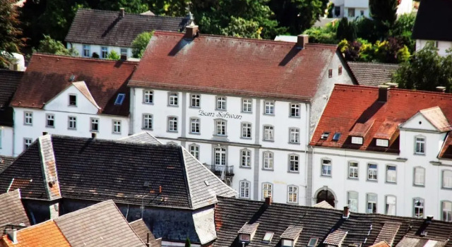 Historisches Hotel zum Schwan, Забронировать Отель Бад-Карлсхафен земля Гессен, рядом с Музей монастыря Хельмарсхаузен