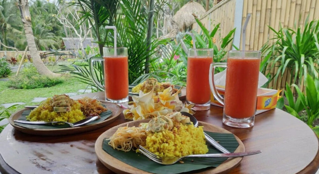 Green Coconut Cottage, Rezervovat Rekreační dům Hotely v Bali se snídaní, Snídaně