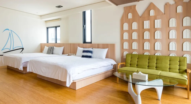 Четырёхместный номер Deluxe с видом на сад CHEN FENG HOMESTAY