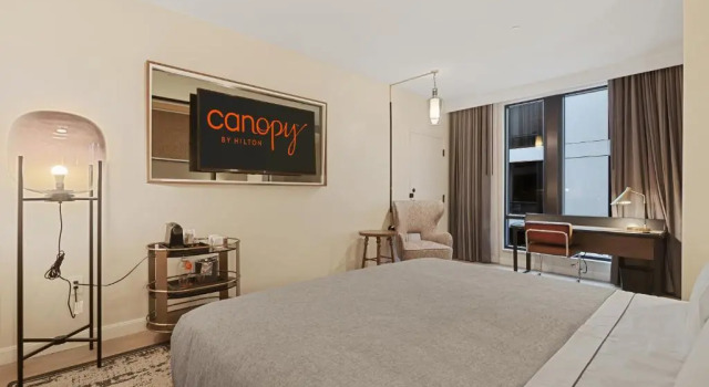 Двухместный номер Mobility Accessible with Bathub Canopy By Hilton Memphis Downtown