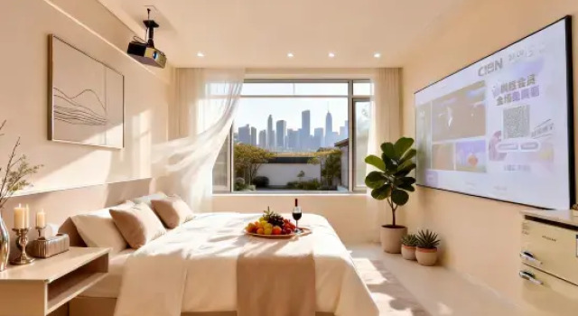 Тент Yunshe·High-altitude View Smart Cinema Homestay (Yanji Yanbian University West Market Branch)