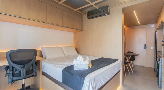 Студия Estilo y Confort Pr Ximo ao Allianz Parque Sp-p1208b