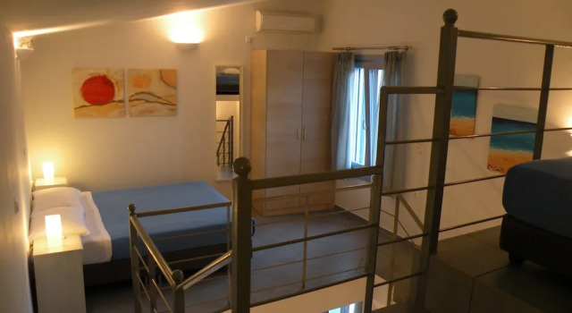Семейный номер Standard Дуплекс с балконом и с видом на море Zathea Apartments