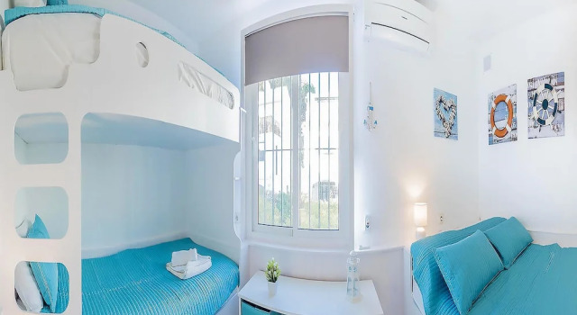 Dona Lola Micaela  Beach front duplex apartment with open sea and beach views located between Marbella and Fuengirola CS148