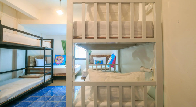Кровать в общем номере Frog House Bed & Breakfast