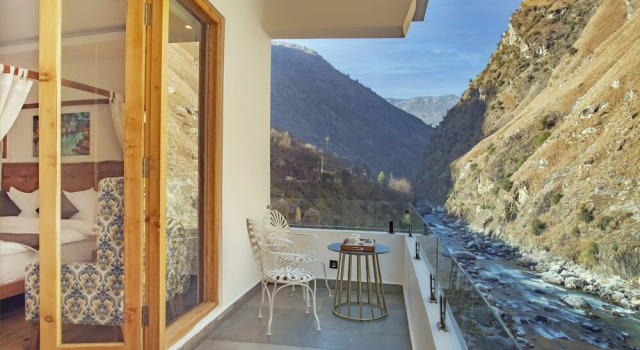 Номер Luxury Echor Palm Bliss Riverside Resort & Spa, Kasol