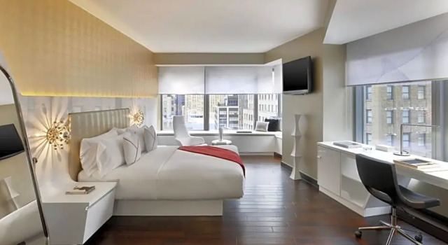 Двухместный люкс Deluxe c 1 комнатой с видом на город The Washington Hotel NYC