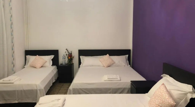 Четырёхместный номер Economy Venice Night 13 Quadrupla Shared Toiletd