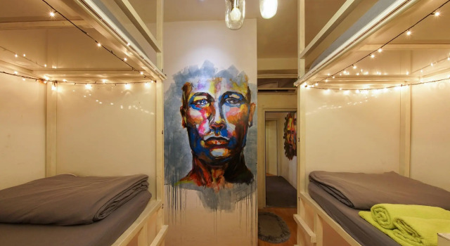 Кровать в общем номере Viet Dream Travel Hostel