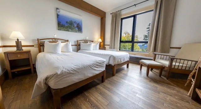 Двухместный номер Standard с видом на горы Auberge de Montagne des Chic-Chocs Mountain Lodge - Sepaq