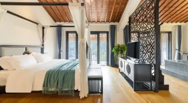 Люкс с видом на сад Fuchun Mountain Residence Su (Yixing Zhanggongdong Branch)