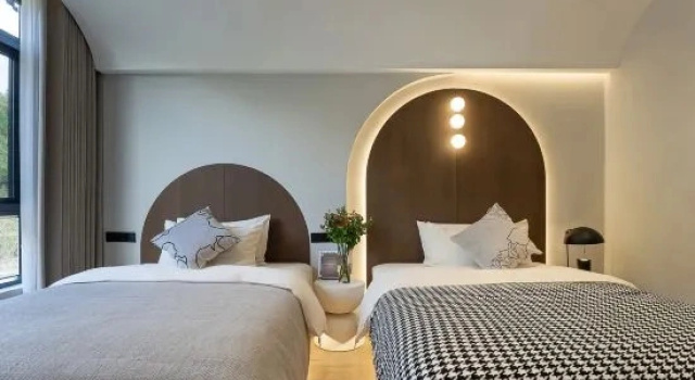 Двухместный люкс Deluxe Wuyuan Yunxiu Mountain Inn