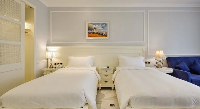 Двухместный номер Deluxe с балконом и с видом на сад Lan Rung Beach Resort