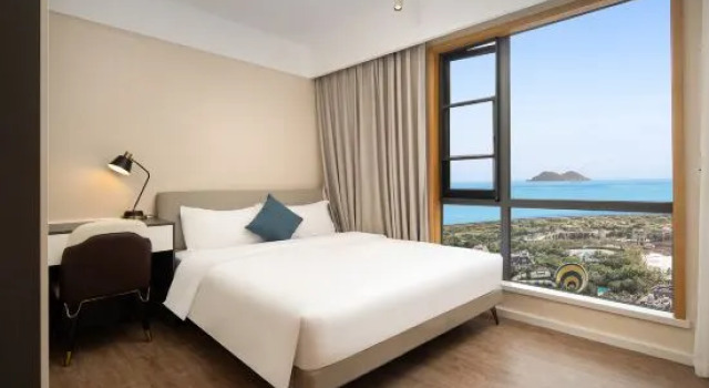 Люкс с 2 комнатами с видом на море Surfing Design Meisu with Seaview Surfing in the Huandao Jia Xihai (Wanning Sunac Riyue Bay)