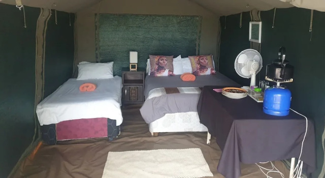 Tienda con balcón Paradise Camp
